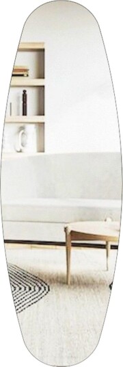Toalettspeil Keiichi Transparent Lysfarget tre