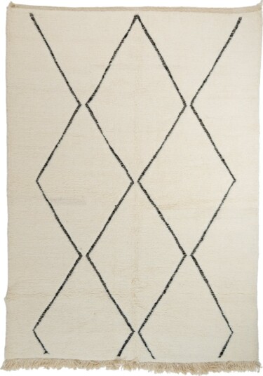 Kelim teppe Marokkansk Beni Ourain 200 x 290 cm Størrelse: 200 x 290 cm