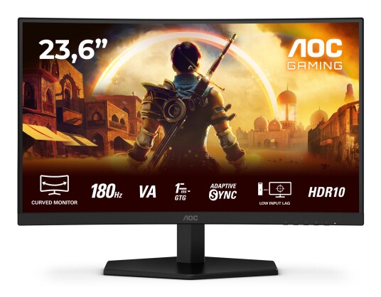 AOC C24G42E 24" Buet Gamingmonitor Full HD 180Hz VA Sort/Rød AOC C24G42E 24" Buet Gamingmonitor Full HD 180Hz VA Sort/Rød