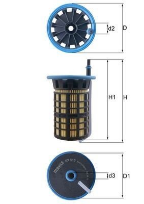 Drivstoffilter MAHLE ORIGINAL KX 515 Drivstoffilter MAHLE ORIGINAL KX 515