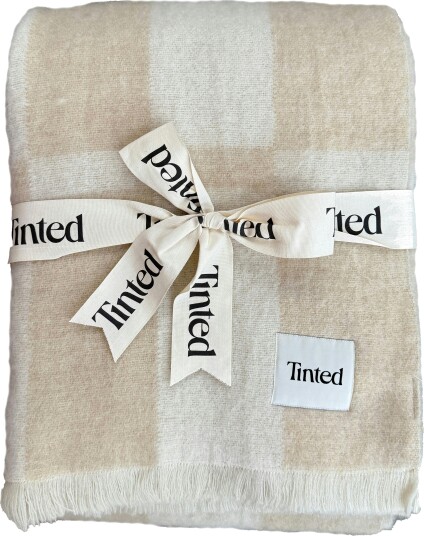 Hallin Pledd Mohair 130x170 cm Beige / Off white