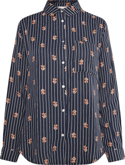 Etam Roby   Long Sleeve Pyjama Shirt   INK   M