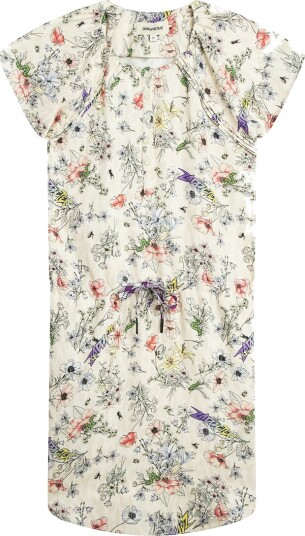 Zadig & Voltaire Kjole Karolina Cream m. Blomster Zadig & Voltaire 12 år 152 Kjole Hvit
