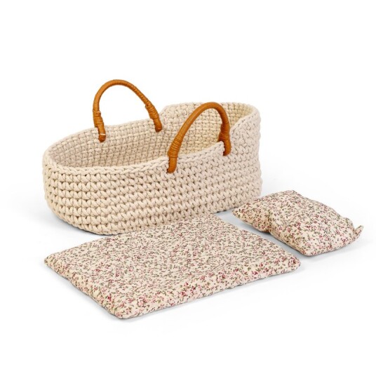 By ASTRUP Dukkeseng strikket bærebag til dukke 30 cm