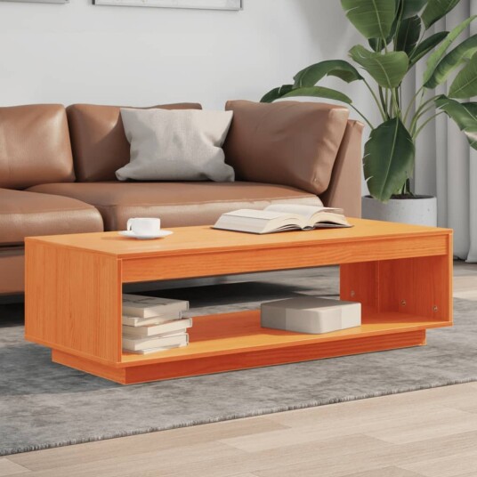 Salongbord voksbrun 110x50x33,5 cm heltre furu 8721012361607