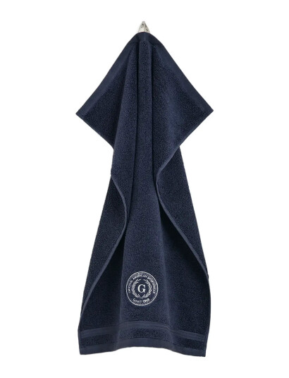 GANT Crest Towel 50X100 - Navy - 50X100