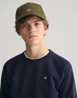 Teens collegegenser med rund hals  EVENING BLUE 134/140