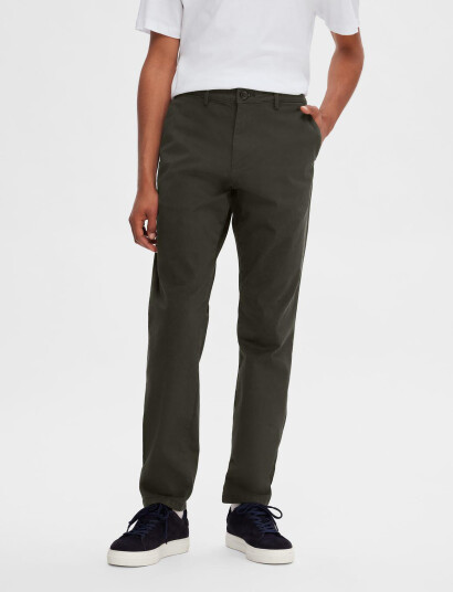 Selected Slm175 Slim New Miles Flex Pant Noos Green 29 x 32