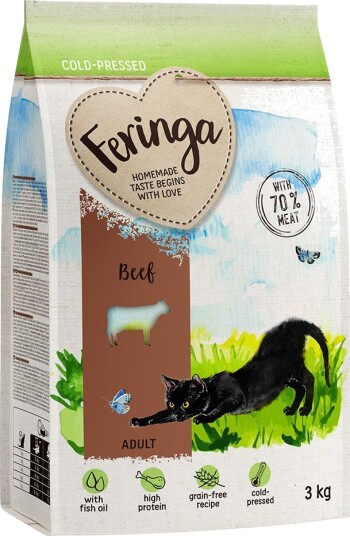 Feringa Tørrfôr Adult Kaldpresset Okse 9 kg 3 X 3 kg