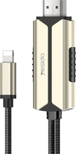 Yesido Lightning til HDMI-kabel 1080P, 2m Yesido Lightning til HDMI-kabel 1080P, 2m
