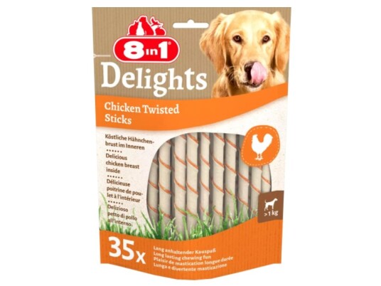 8 In 1 8In1 Delights Twisted Sticks 35 Stk.