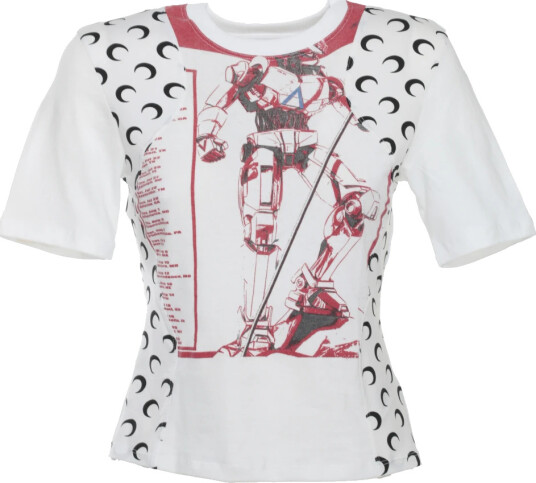 Marine Serre Dame Topper Hvit M,