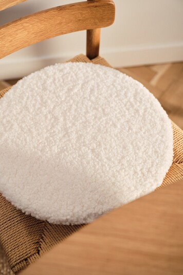 Jotex Rund Sittepute ø 40 Cm Naturvit GLORE 21786920140