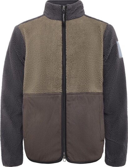 Revolution Blocked Teddy Jacket   DARKGREY   L