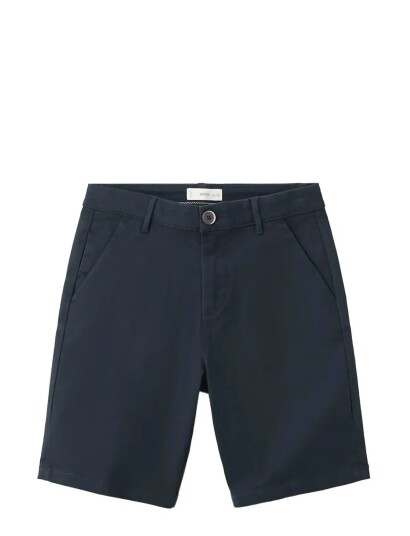 Mango Cotton Bermuda Shorts Navy 13 14 Mango Cotton Bermuda Shorts Navy 13 14