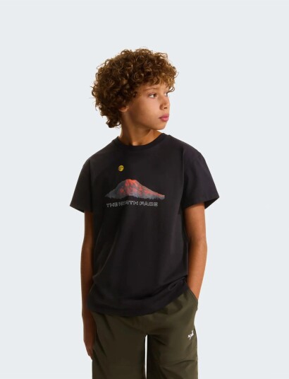 The North Face B Mountain Night Relaxed Ss Tee Black S The North Face B Mountain Night Relaxed Ss Tee Black S