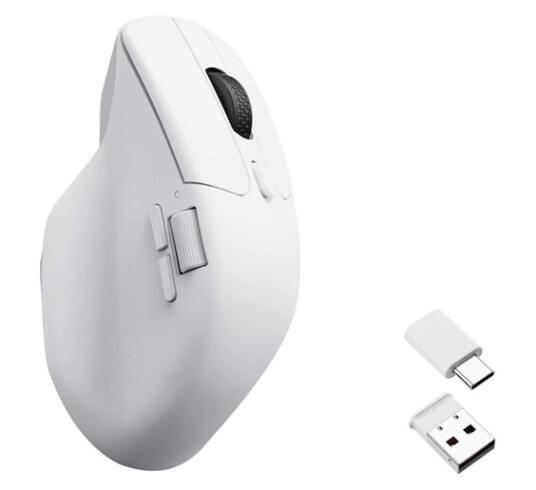 Keychron M6 Wireless - Hvit - Ergonomisk mus - Optisk - 7 - Hvit
