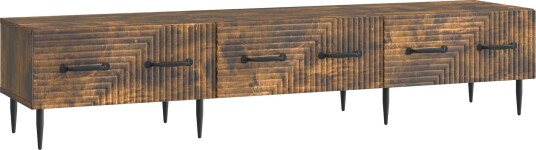  TV skap med skuff Røkt Eik 147 x 34,5 x 30 cm Konstruert tre