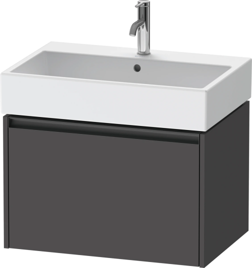 Duravit Ketho.2 Servantskap 1 Skuff 684x460 mm Grafitt Matt
