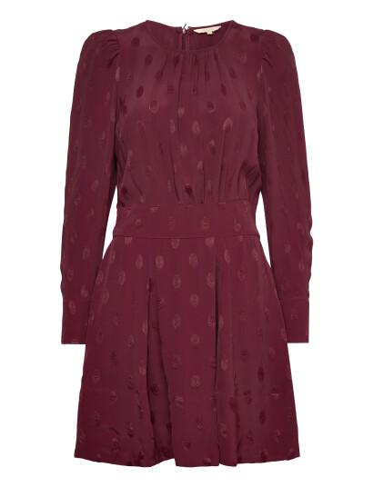 by Ti Mo Viscose Mini Dress   Burgundy   S