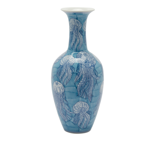 Medusa vase 37 cm blå