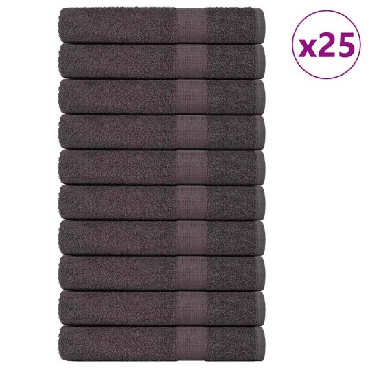 Badstuhåndklær FROGN 25 stk antrasitt 80x200 cm 360 gsm Badstuhåndklær FROGN 25 stk antrasitt 80x200 cm 360 gsm