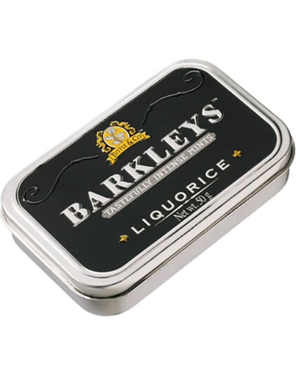 Barkleys Tastefully Intense Mints Liquorice   Sukkertøy med Lakrissmak 50g
