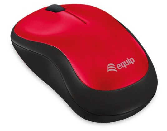 EQUIP Optische Maus kabellos rot mini