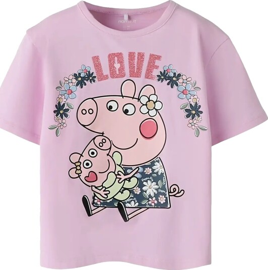 Name It Nmfjuna Peppa Ss Nreg Top Box Cplg Pink 116