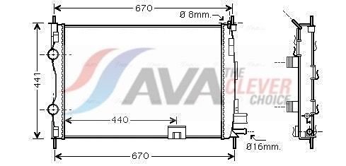 Radiator AVA Clever Choice DNA2287