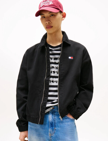 Tommy Jeans Tjm Essential Flag Jacket - Black - XS