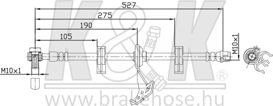 K&K FT6206 Bremseslange