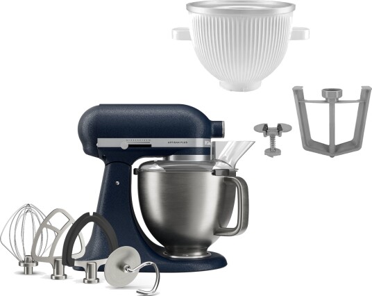 Kitchenaid Artisan Plus kjøkkenmaskin med iskremtilbehør wild blueberry