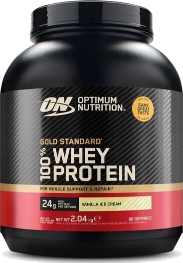 Optimum Nutrition 100% Whey Gold Standard Vassleprotein Smak 2 kg Vanilla Ice Cream Optimum Nutrition 100% Whey Gold Standard Vassleprotein Smak 2 kg Vanilla Ice Cream