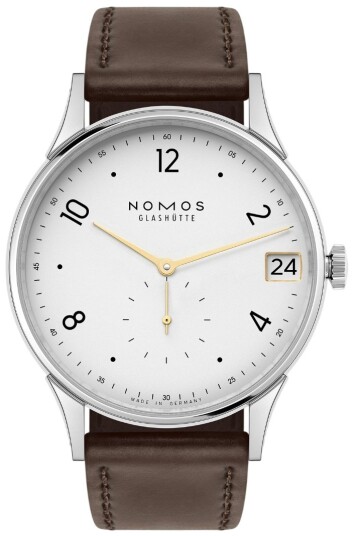 Nomos Glashütte Herreklokke N 1251 Minimatik Sølvfarget/Lær Ø39.5 Nomos Glashütte Herreklokke N 1251 Minimatik Sølvfarget/Lær Ø39.5