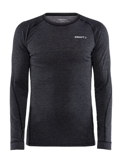 Craft Men's Core Wool Merino Set Black Melange XL Craft Men's Core Wool Merino Set Black Melange XL