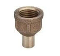 Viega 12 mm x 3/8" Indstiksstykke Nippel/Muffe Rødgods