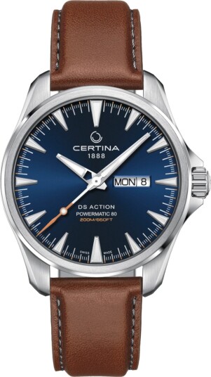 Certina DS Action Day-Date Powermatic 80 C0324301604100 - Herre - 41 mm - Analog - Automatisk - Safirglass