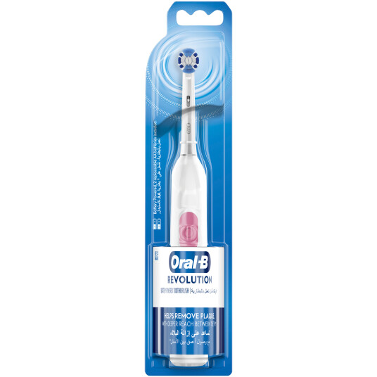 Oral B Revolution batteridrevet elektrisk tannbørste Precision Clean børstehode PINK Oral B Revolution batteridrevet elektrisk tannbørste Precision Clean børstehode PINK
