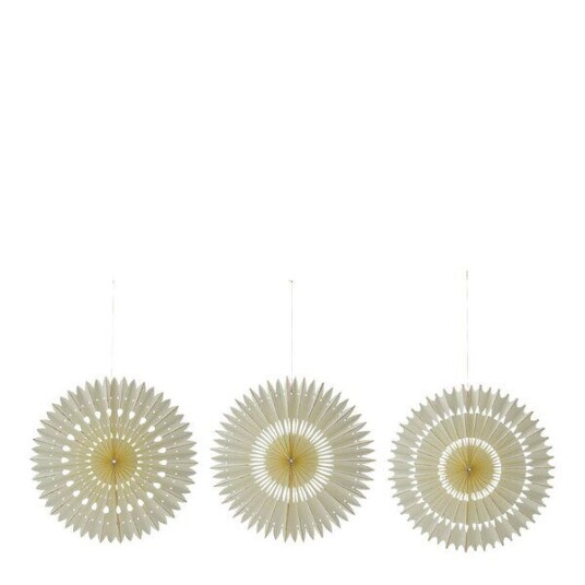 House Doctor Stelle julepynt 3 stk 20 cm off white