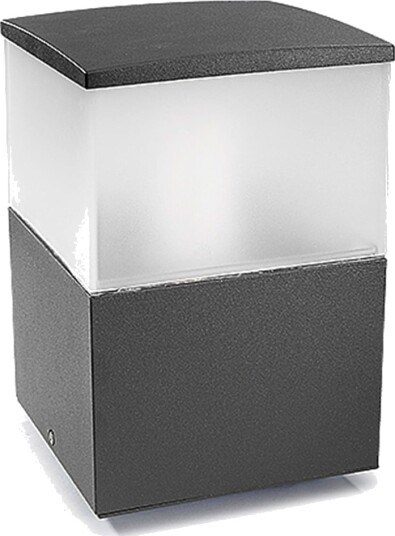 Cubik Portstolpe Høyde 23 Cm Antrasitt Cubik Portstolpe Høyde 23 Cm Antrasitt