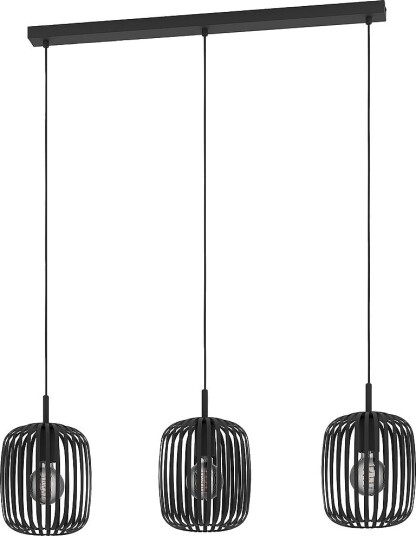 EGLO Pendel Romazzina 3 Light Svart Takpendler