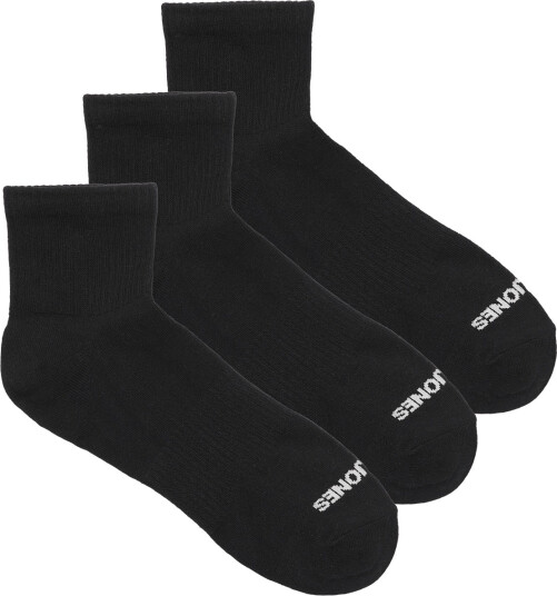 Jack & Jones Jacluca Short Tennis Socks 3 Pack Noos Black ONE SIZE