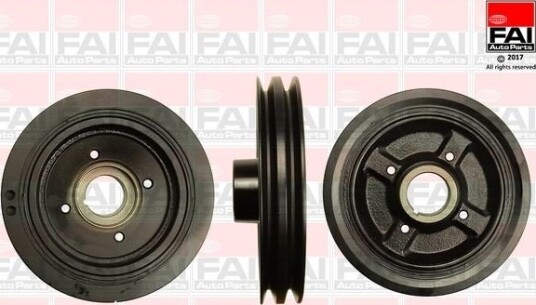 FAI AutoParts FVD1020 Remskive, veivaksel