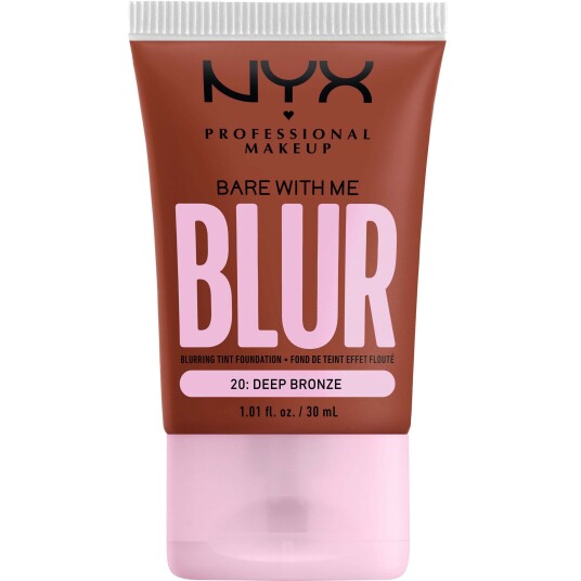 NYX Bare With Me Blur Tint Foundation 20 Deep Bronze 30 ml Vegansk