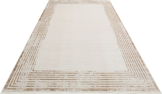 Jaysmin Gangmatte 100x200 cm Rektangulær - Krem/Gull