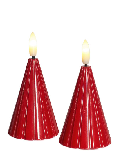 Sirius Home Laura Lacquer Tree 2 Pcs. Set - Red - H:8CM