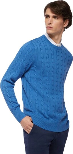 Brooks Brothers Herre Strikkevarer Blå XL,