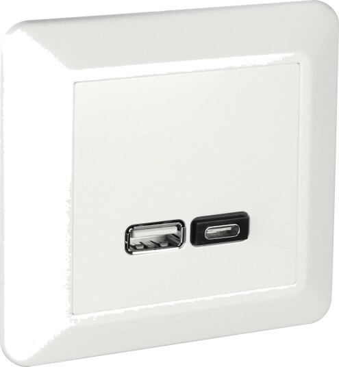 Elko Ladestasjon Rs Innfelt, USB A+C