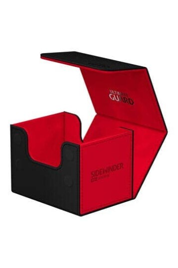 Sidewinder Deck Case Black/Red SYNERGY XenoSkin Standard Size (100+) Deck Box - Kortspill fra Outland
